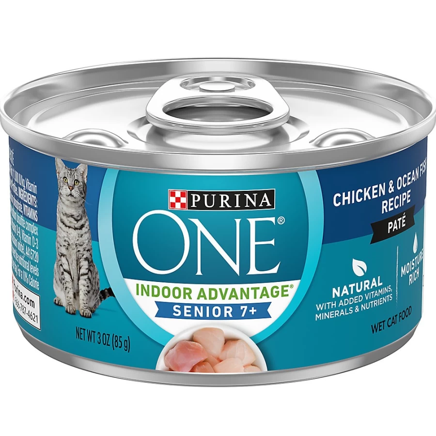 Purina ONE Grain Free High-Protein Vibrant Maturity Senior Wet Cat Food 3.33 oz | PetSmart