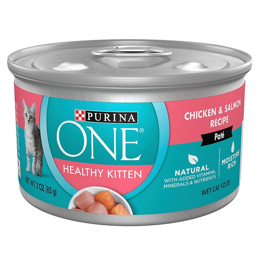Purina ONE Grain Free Kitten Wet Food for Healthy Growth - 3.33 oz, Corn Free Formula | PetSmart