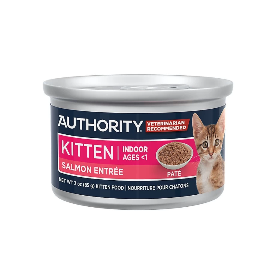PetSmart Authority Everyday Health Indoor Kitten Wet Food - 3 Oz Pate, With-Grain, High-Protein Cat Food for Kittens