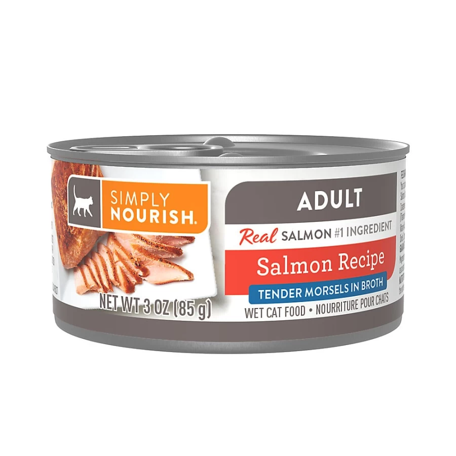 PetSmart Simply Nourish Natural With-Grain Cat Wet Food, Morsels in Broth, 3 Oz