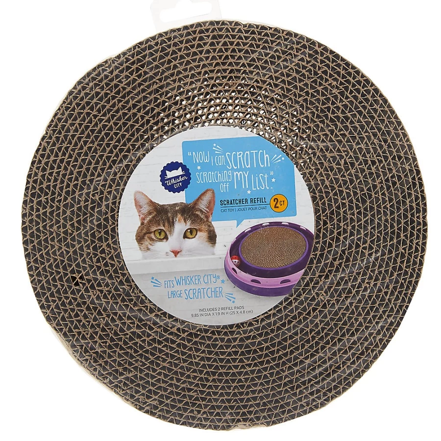 PetSmart Whisker City Cat Scratcher Refills - 2 Pack Replacement Scratching Pads for Cats