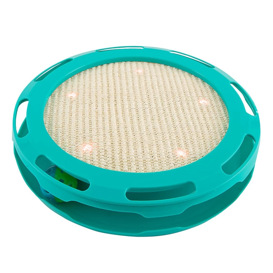 PetSmart Whisker City Light-Up Ball Track Scratcher - Interactive Cat Toy for Play & Exercise