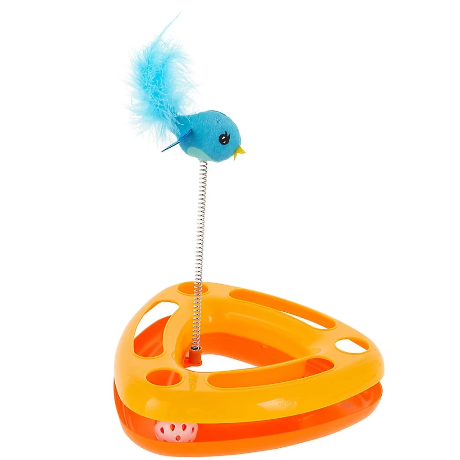 PetSmart Whisker City Interactive Cat Toy with Ball Track & Swatter for Playful Cats