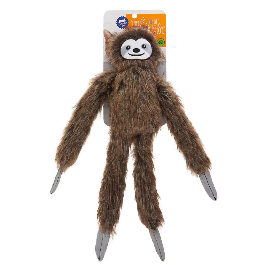 PetSmart Sloth Plush Cat Toy with Catnip - Whisker City Kicker for Playful Cats