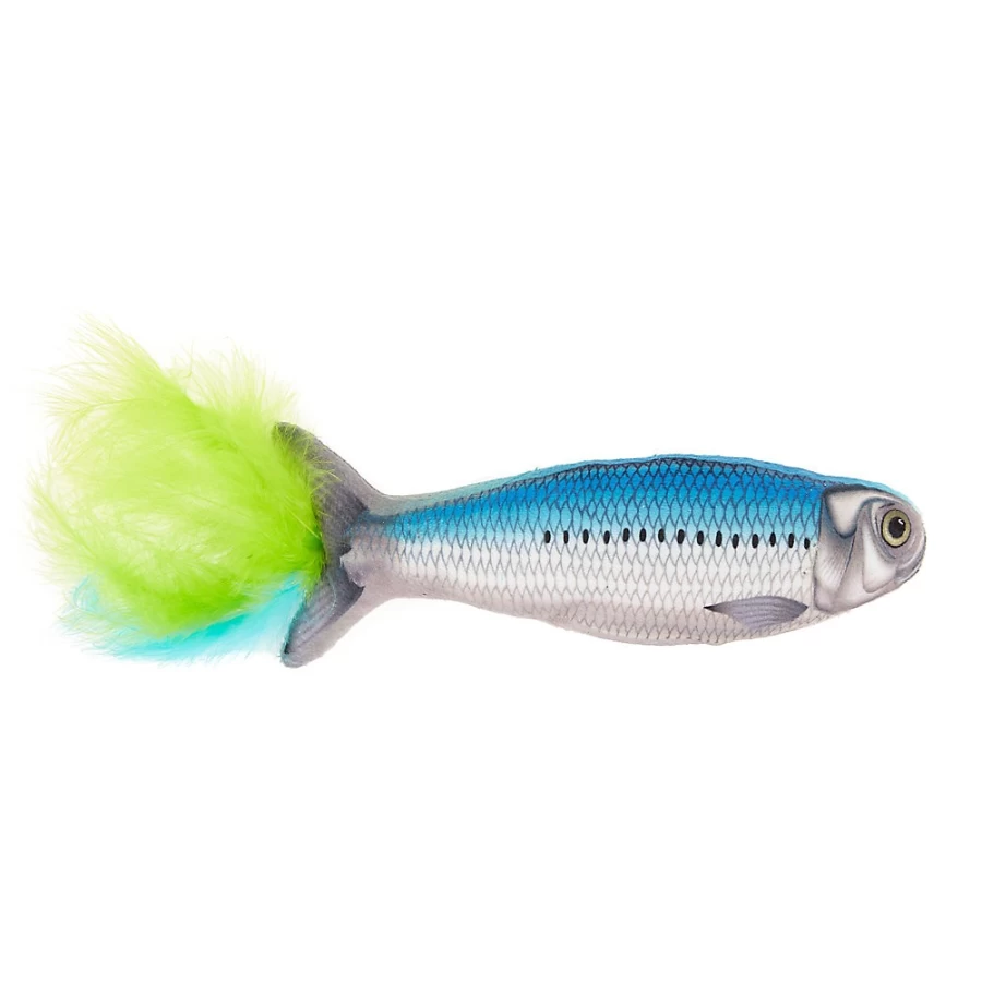PetSmart Whisker City Refillable Catnip Plush Fish Toy for Cats - Interactive Play
