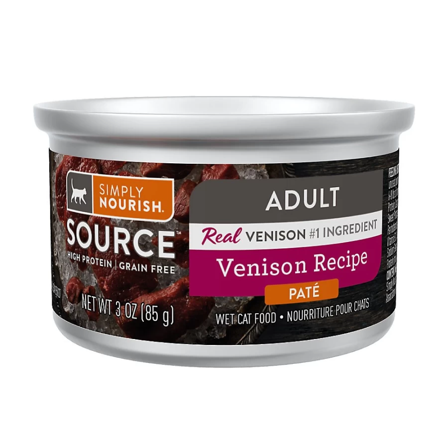 PetSmart Simply Nourish SOURCE Natural Grain-Free High Protein Pate Wet Cat Food for Adult Cats