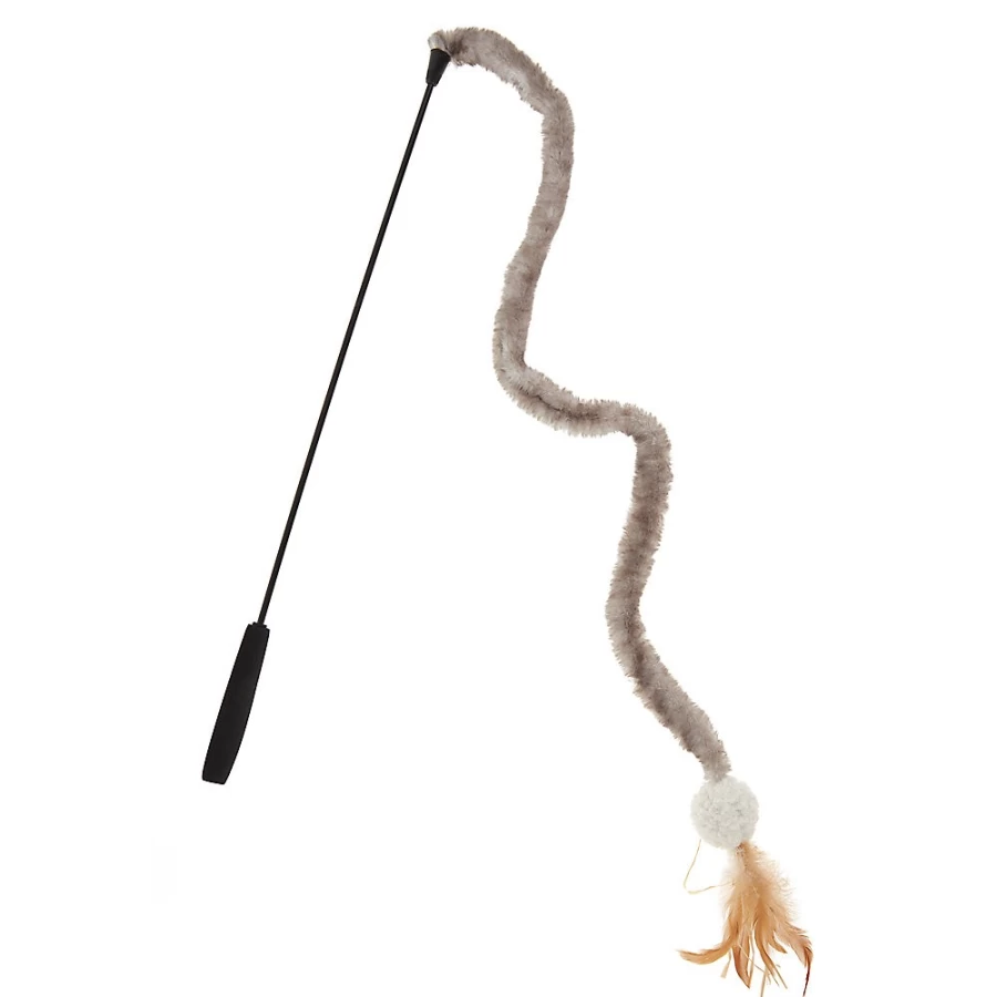 PetSmart Whisker City Interactive Faux Feather Teaser Wand Cat Toy for Play & Exercise