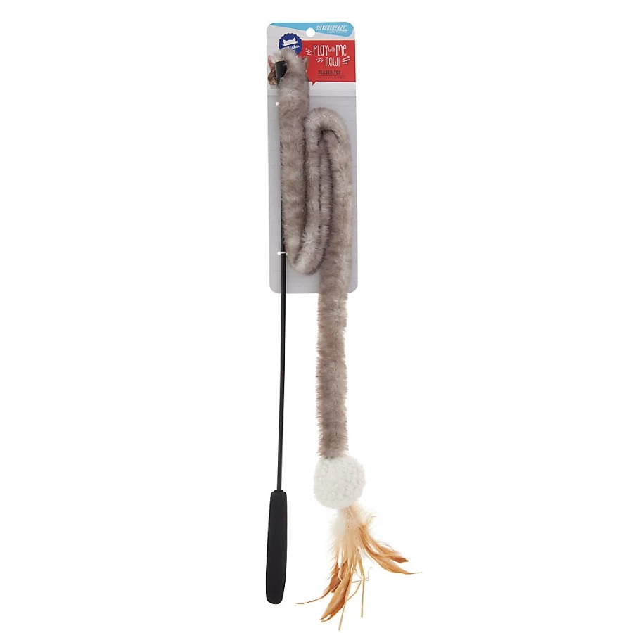 PetSmart Whisker City Interactive Faux Feather Teaser Wand Cat Toy for Play & Exercise