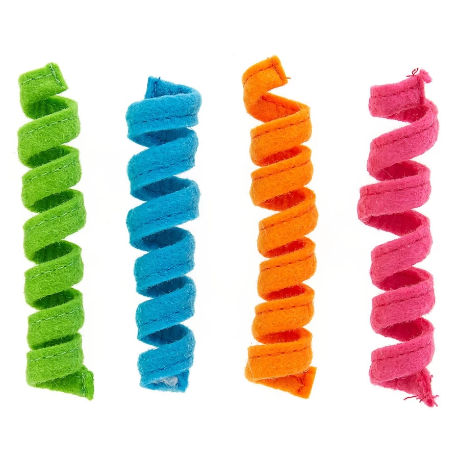PetSmart Whisker City 4-Pack Spring Cat Toys for Play & Exercise