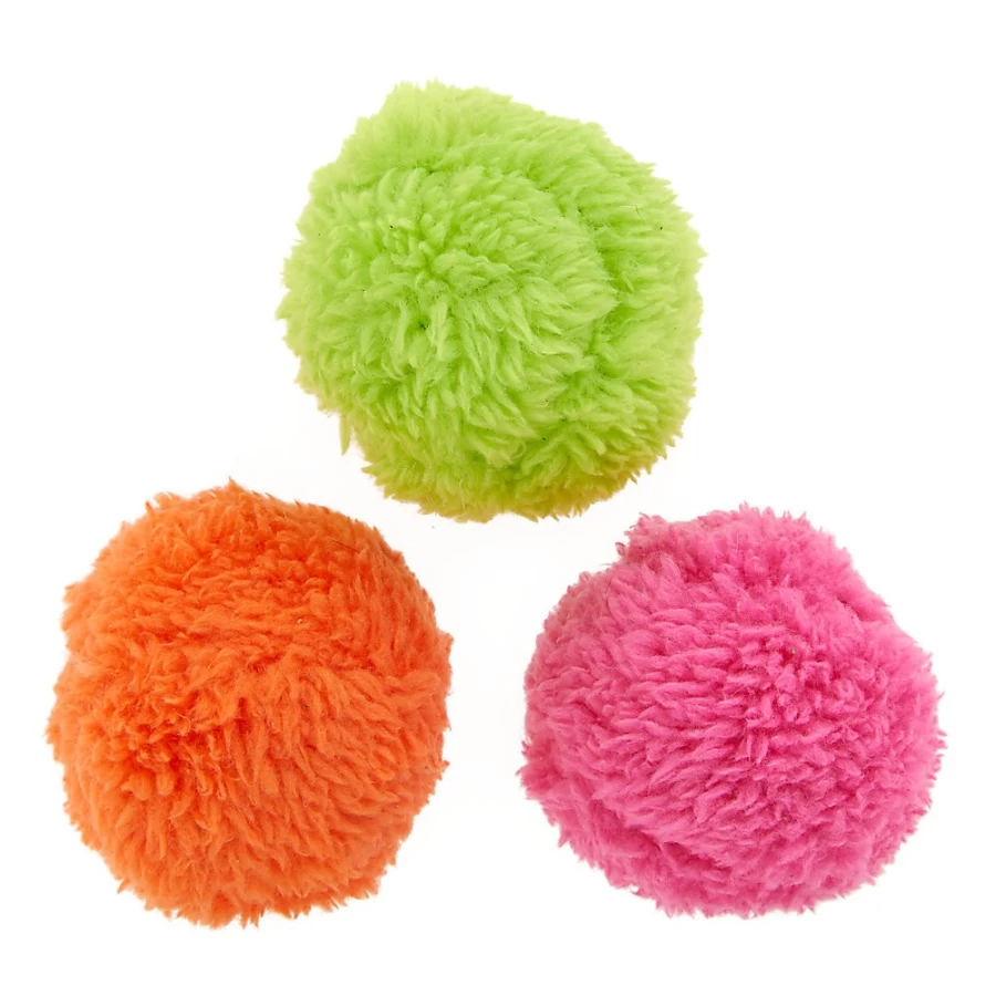 PetSmart Whisker City Fluff Balls Cat Toys - 3 Pack Interactive Play for Kittens & Cats