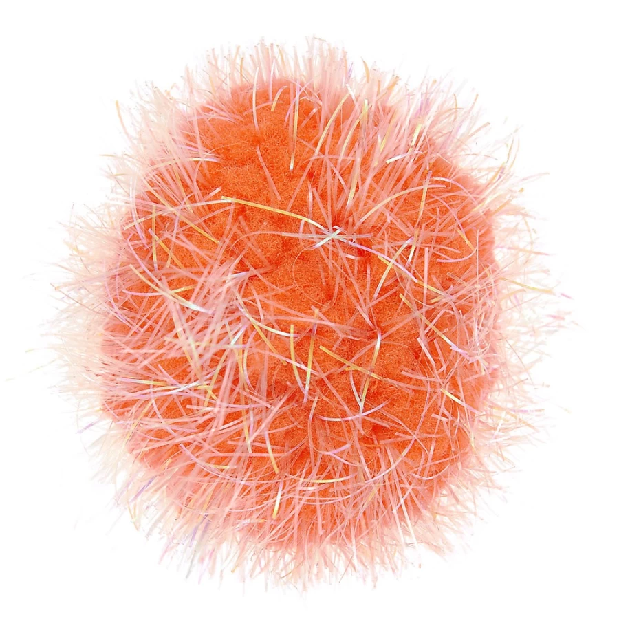 PetSmart Whisker City Colorful Tinsel Ball Cat Toy - Assorted Colors for Playful Cats