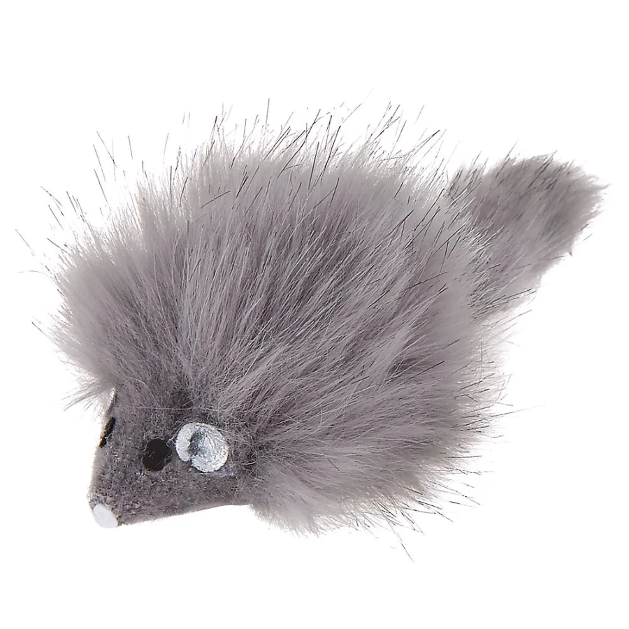 PetSmart Whisker City Long-Hair Mouse Toy for Cats - Interactive Play