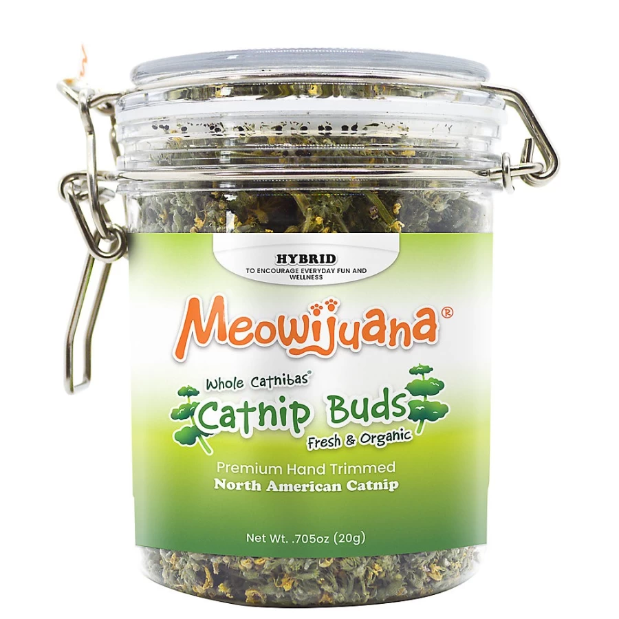 "PetSmart Meowijuana Catnip Jar - Natural Buds for Cats, Premium Catnip Toys"