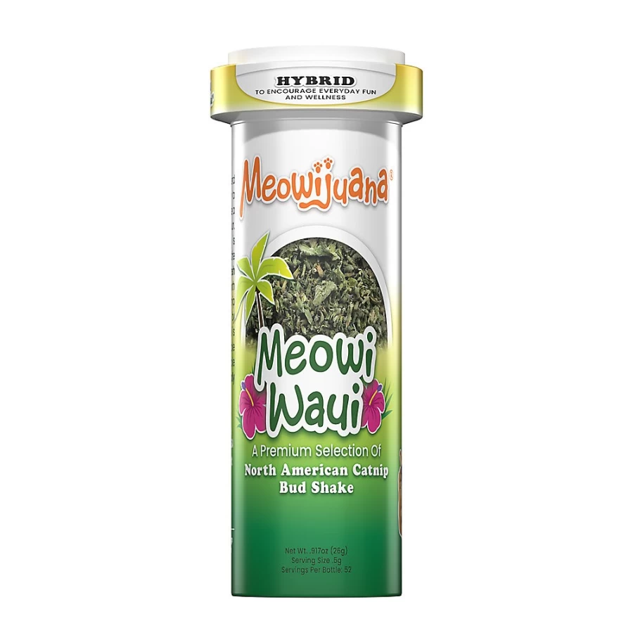 "PetSmart Meowijuana Meowi-Waui Catnip Bud Shake for Cats – Natural Catnip Treat"