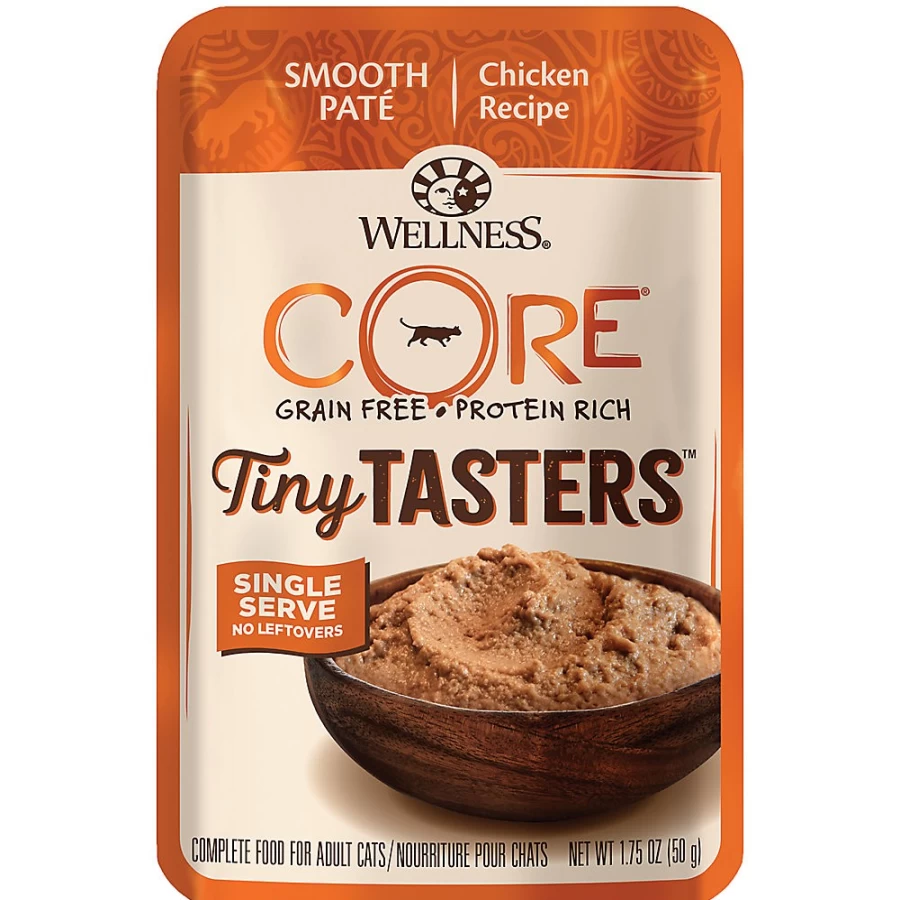 PetSmart Wellness CORE Grain-Free Natural Wet Cat Food for Small Breeds - Single Serve Tiny Tasters