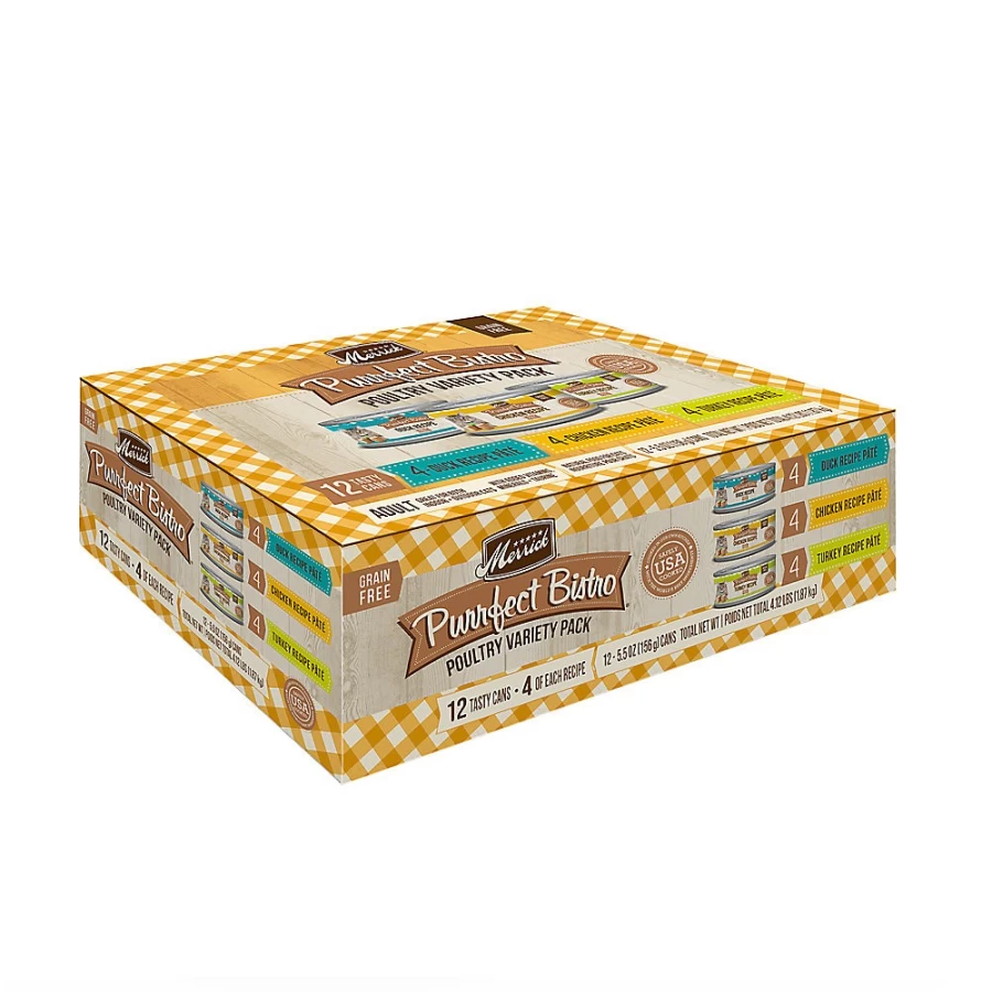 Merrick Grain Free Corn Free Purrfect Bistro Wet Cat Food for Adults - 66oz Can at PetSmart