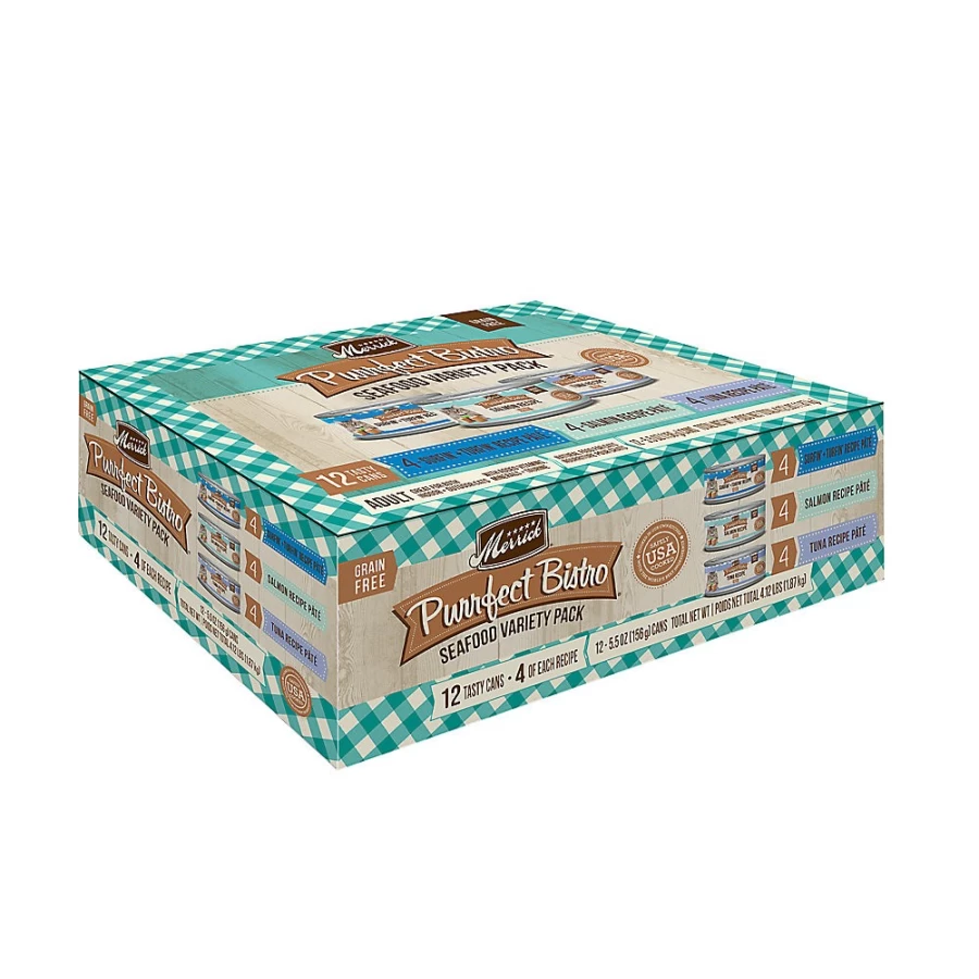 Merrick Grain-Free Corn-Free Purrfect Bistro Wet Cat Food for Adults, 66oz | PetSmart
