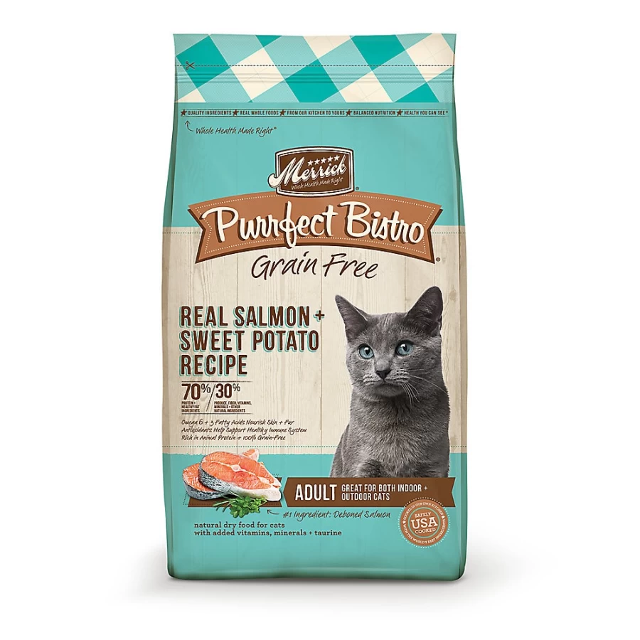 Merrick Grain Free Salmon Recipe Adult Dry Cat Food - Natural Ingredients, No Artificial Flavors | PetSmart