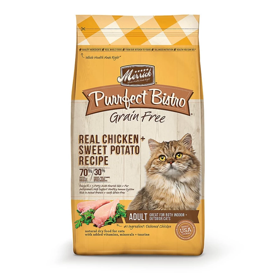 Merrick Grain Free Chicken Recipe Adult Dry Cat Food - Natural Ingredients, No Artificial Flavors | PetSmart