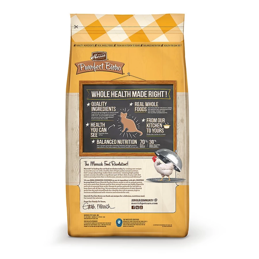 Merrick Grain Free Chicken Recipe Adult Dry Cat Food - Natural Ingredients, No Artificial Flavors | PetSmart