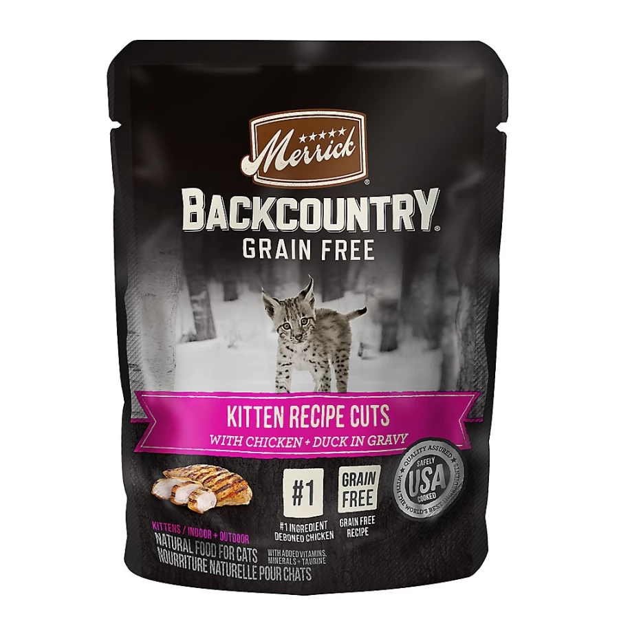 Merrick Grain Free Kitten Wet Cat Food 3oz - Natural Chicken Recipe, Gluten & Corn Free - PetSmart