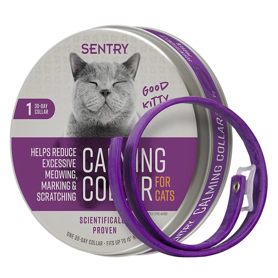 PetSmart SENTRY Calming Collar for Cats – Soothing Pheromone Collar to Reduce Stress & Anxiety