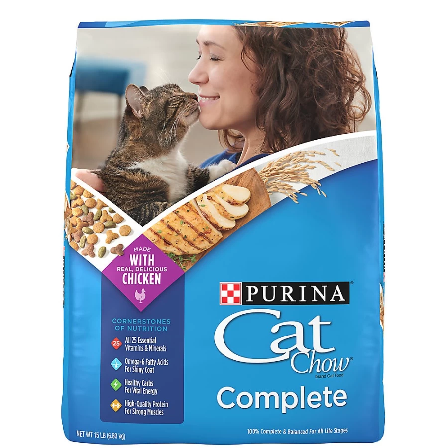 Purina Cat Chow Complete Dry Cat Food - Chicken & Real Meat Formula for All Life Stages | PetSmart