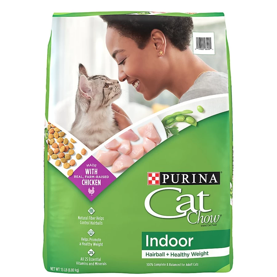 Purina Cat Chow Indoor Adult Dry Cat Food with Real Chicken - Natural Recipe by PetSmart
