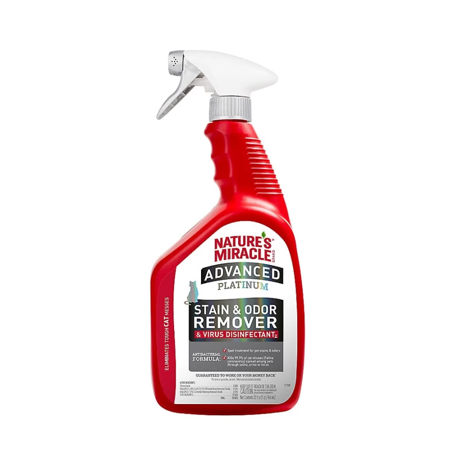 PetSmart Nature's Miracle Advanced Platinum Cat Stain & Odor Remover with Virus Disinfectant Power