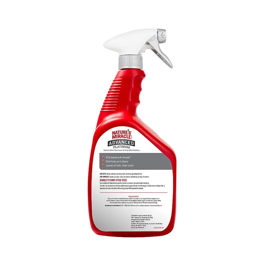 PetSmart Nature's Miracle Advanced Platinum Cat Stain & Odor Remover with Virus Disinfectant