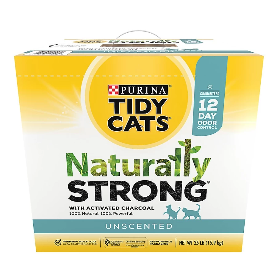Purina Tidy Cats Naturally Strong Clumping Clay Cat Litter for Multiple Cats - Unscented & Natural | PetSmart