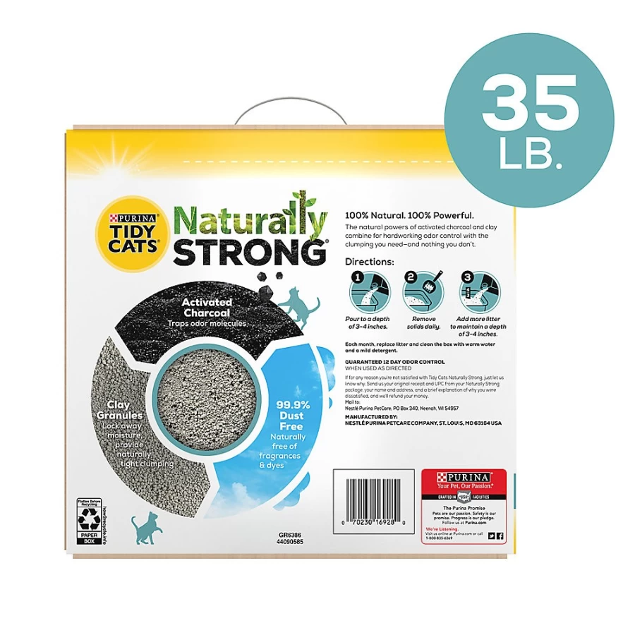 Purina Tidy Cats Naturally Strong Clumping Clay Cat Litter for Multiple Cats - Unscented & Natural | PetSmart