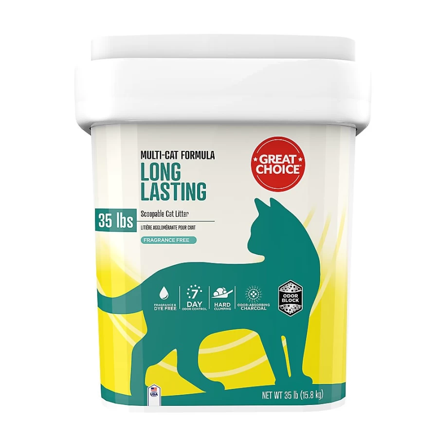 PetSmart Unscented Multi-Cat Clumping Clay Litter – Long-Lasting Odor Control