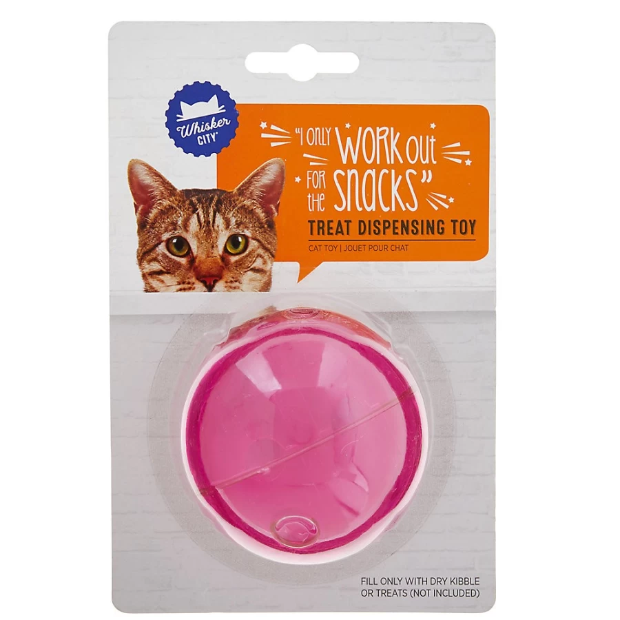 PetSmart Whisker City Interactive Rolling Cat Treat Dispenser Toy for Play & Rewards