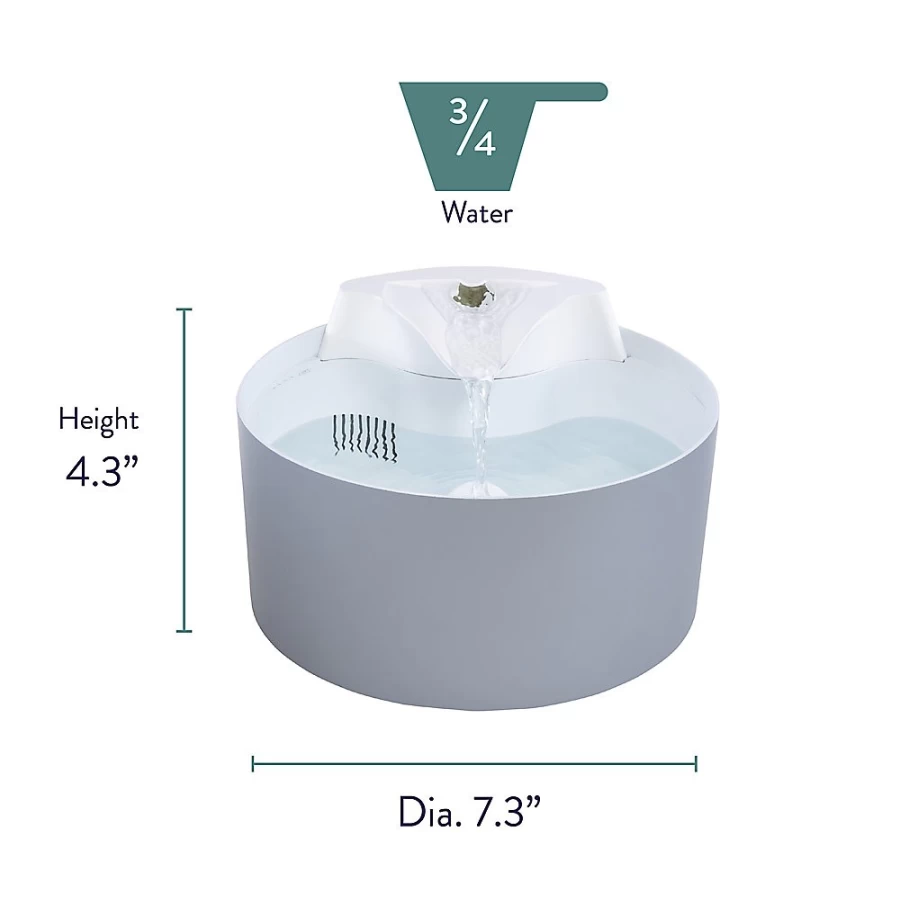PetSmart Whisker City Automatic Cat Water Fountain - Free Fall Drinking Fountain for Cats