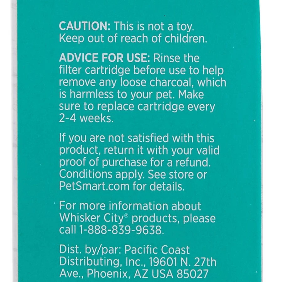 PetSmart Whisker City Replacement Water Fountain Filters - 4 Pack for Cat & Dog Fountains