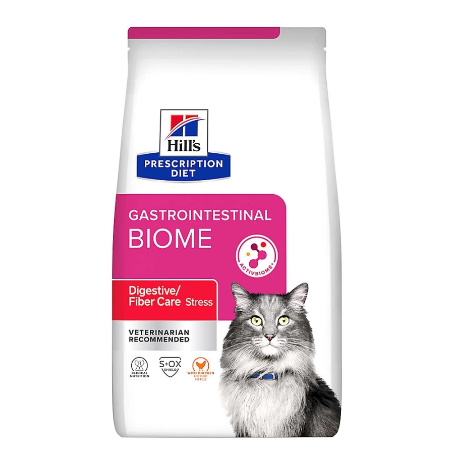 PetSmart Hill's Prescription Diet Gastrointestinal Biome Cat Food - High Fiber Digestive Care Chicken Flavor