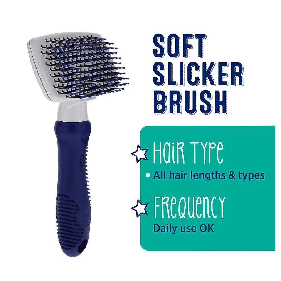 PetSmart Whisker City Soft Slicker Brush for Cats – Gentle Grooming Tool for All Coat Types