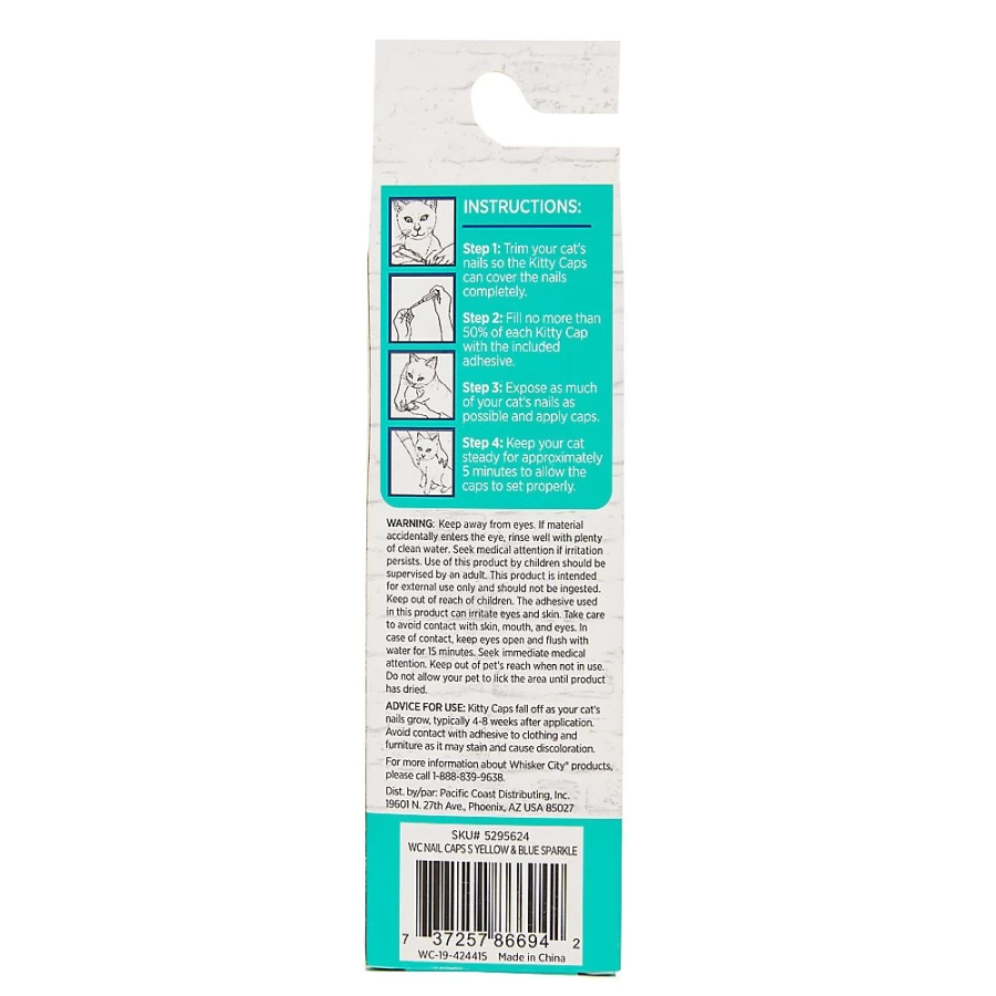 PetSmart Whisker City Soft Kitty Nail Caps for Cats – Safe & Comfortable Claw Covers