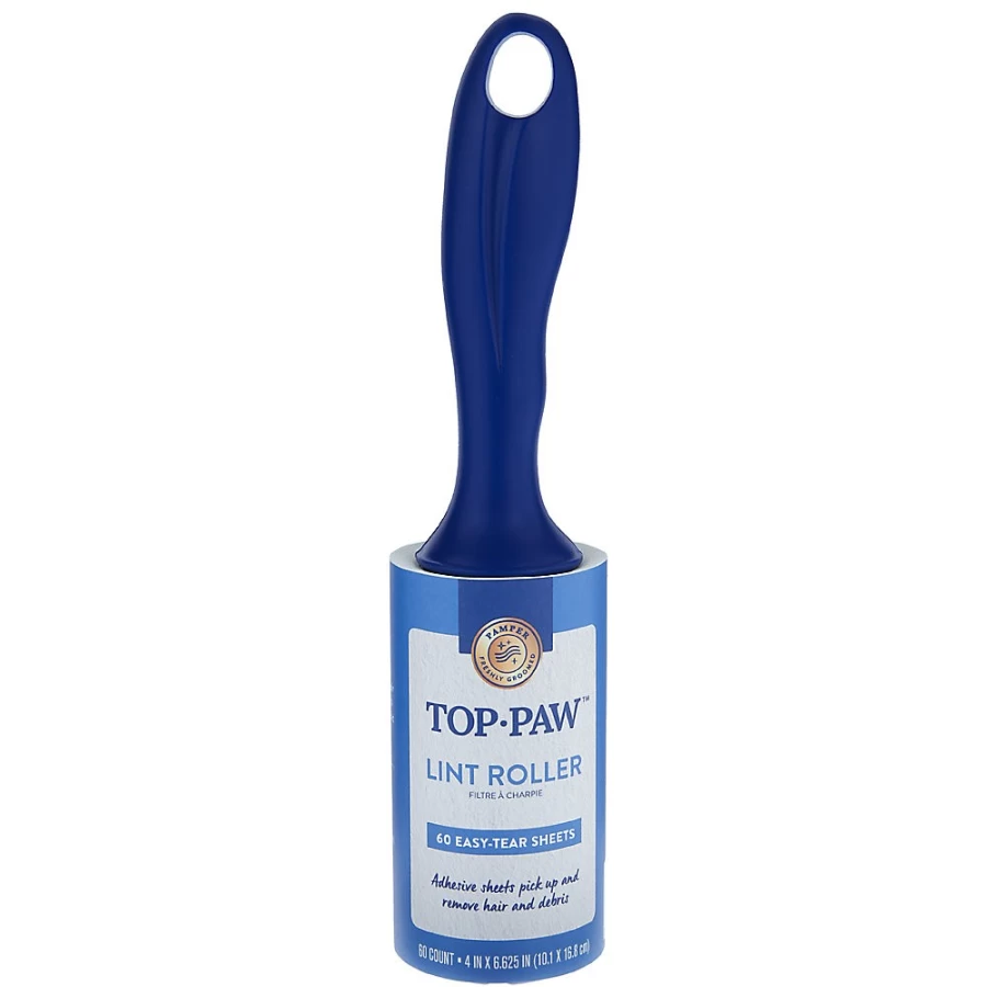 PetSmart Top Paw 60-Layer Lint Roller for Pet Hair Removal - Reusable & Effective Fur Remover