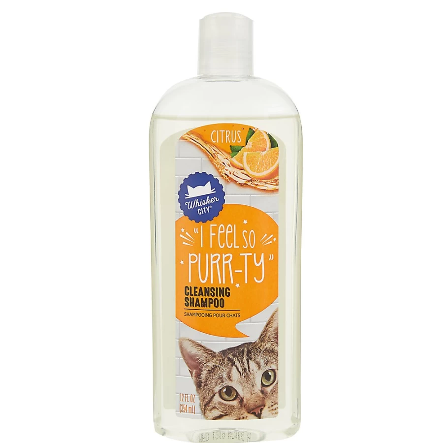 PetSmart Whisker City Citrus Scented Cat Shampoo for Gentle Cleansing