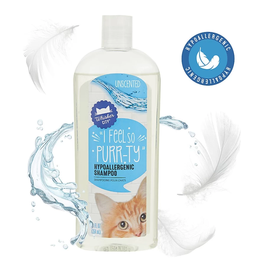PetSmart Whisker City Hypoallergenic Unscented Cat Shampoo for Sensitive Skin