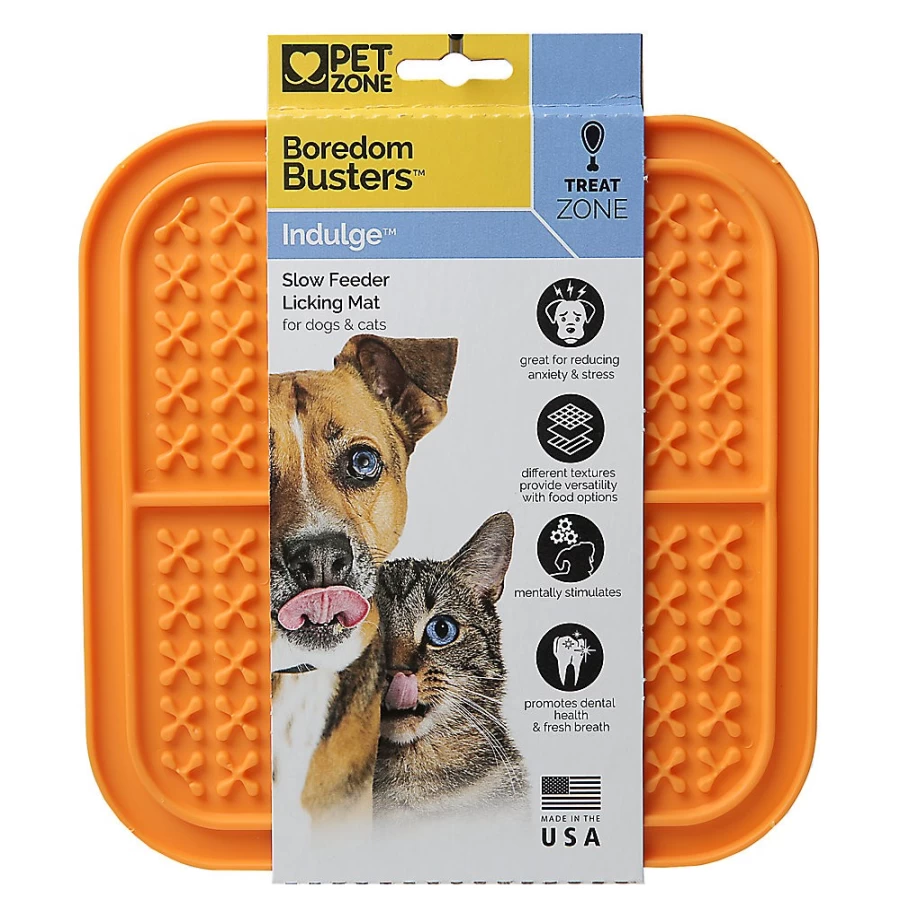 PetSmart Slow Feeder Licking Mat - Pet Zone Boredom Buster Interactive Dog Toy for Mental Stimulation & Anxiety Relief
