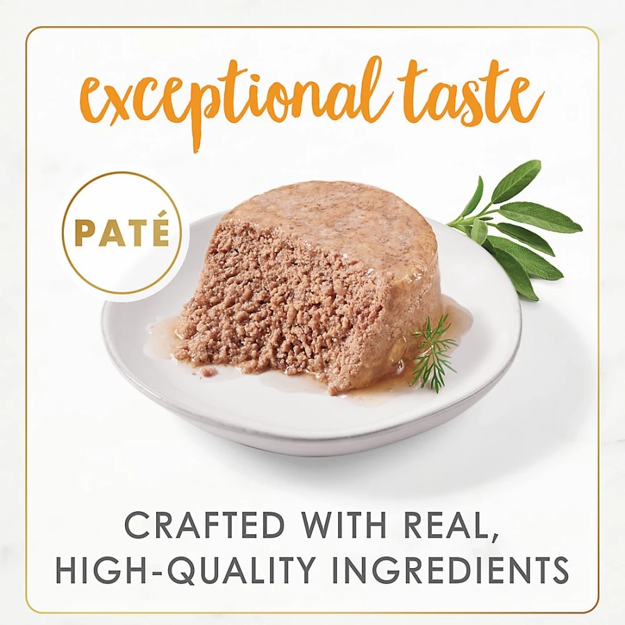 PetSmart Fancy Feast Gourmet Naturals Adult Wet Cat Food - 3.33 oz, Natural Ingredients with Essential Vitamins for Cats