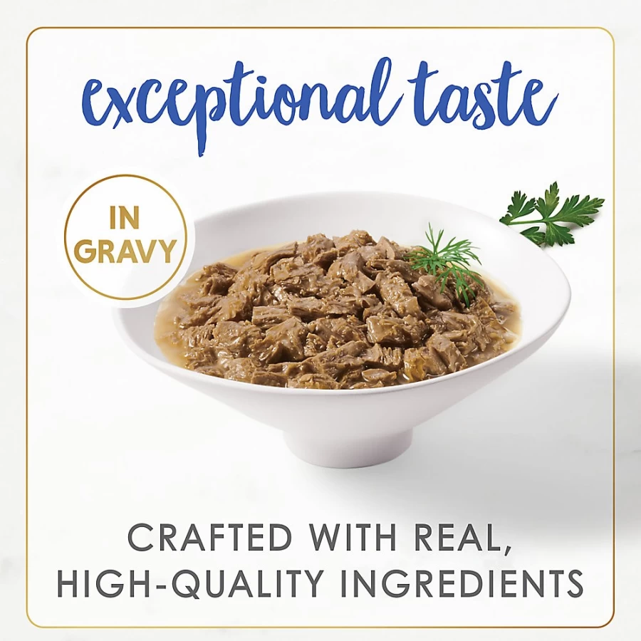 PetSmart Fancy Feast Gourmet Naturals Adult Wet Cat Food - Natural Recipe with Essential Vitamins, 3.33 oz. Cans