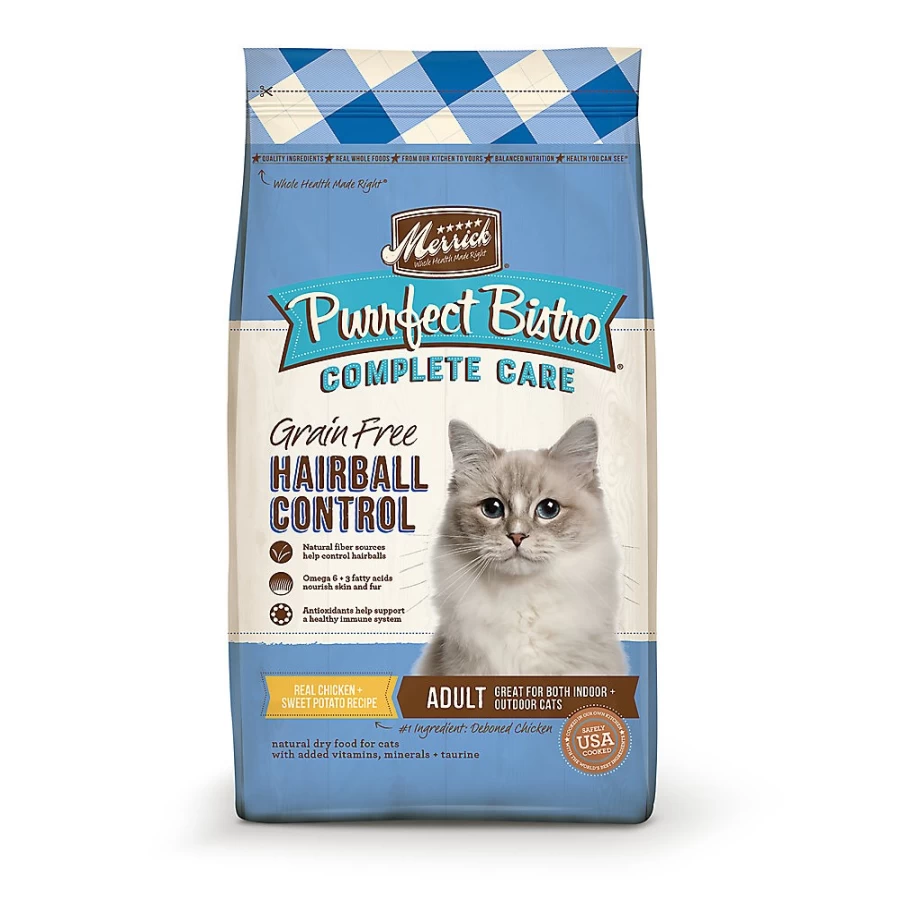 PetSmart Merrick Grain-Free Purrfect Bistro Dry Cat Food - Natural Chicken Recipe, No Artificial Flavors, Adult Formula