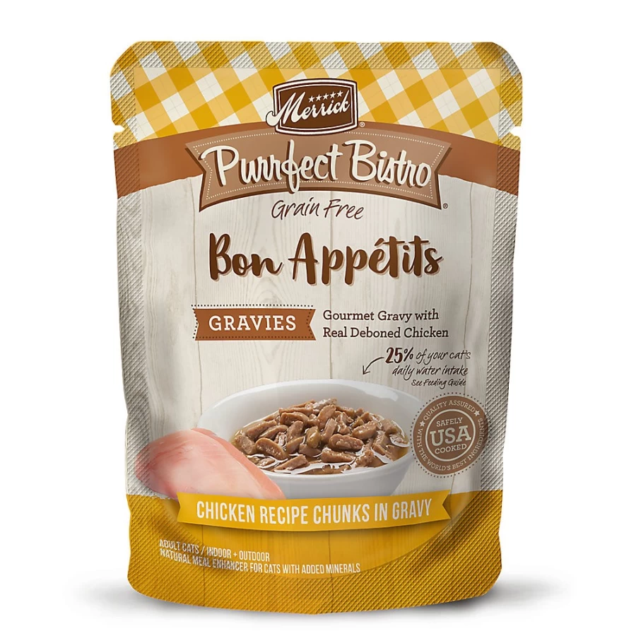 PetSmart Merrick Purrfect Bistro Grain-Free Adult Wet Cat Food, 3 Oz. - Corn Free, High Protein Recipe