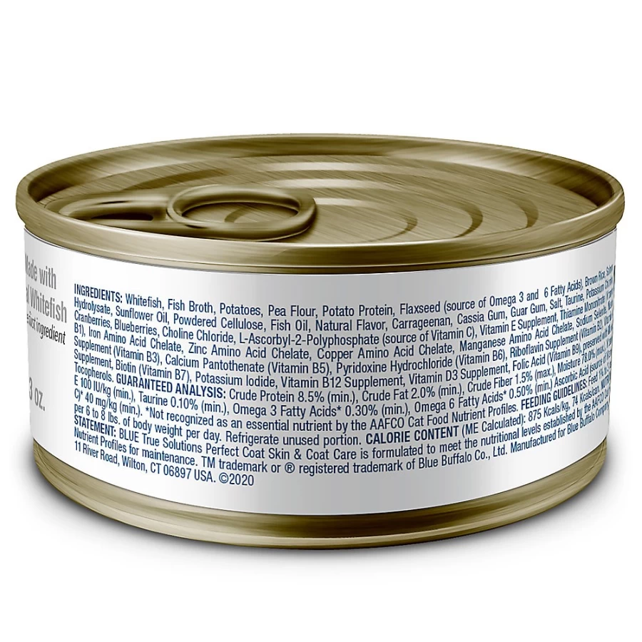 PetSmart Blue Buffalo True Solutions Natural Wet Cat Food for All Life Stages, 3 Oz. Can