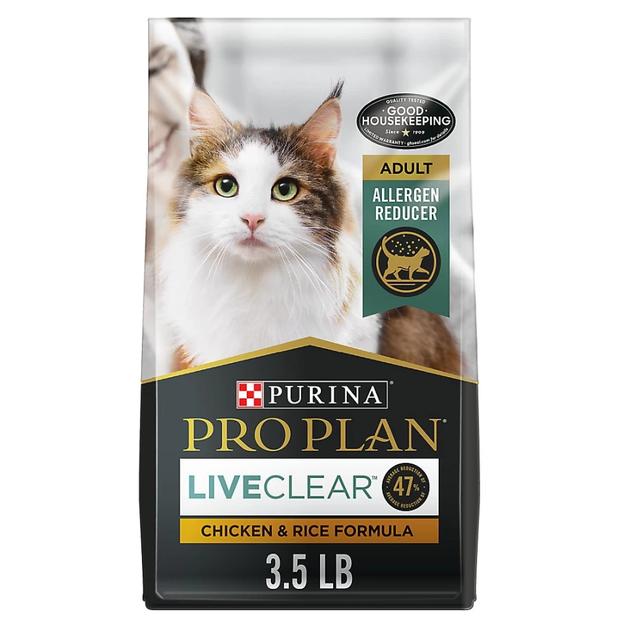 Purina Pro Plan LiveClear Adult Dry Cat Food with Prebiotics & Probiotics, Chicken & Rice Formula for Allergies | PetSmart