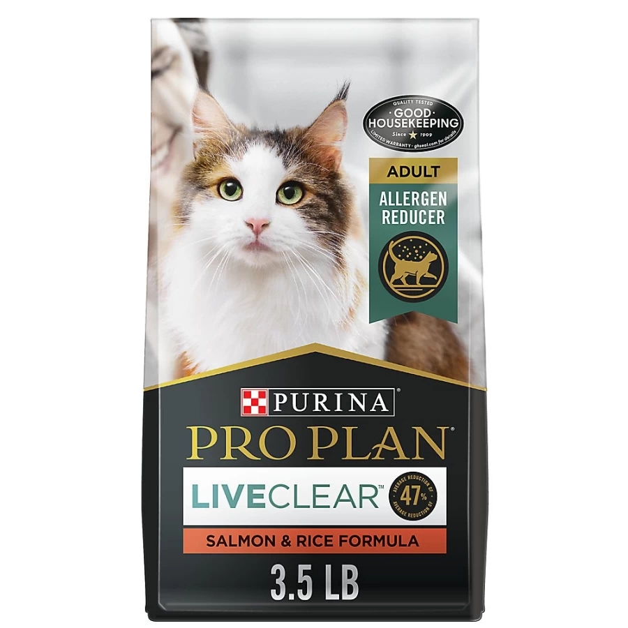 Purina Pro Plan LiveClear Adult Dry Cat Food with Salmon & Rice - Prebiotics & Probiotics for Healthy Digestion | PetSmart